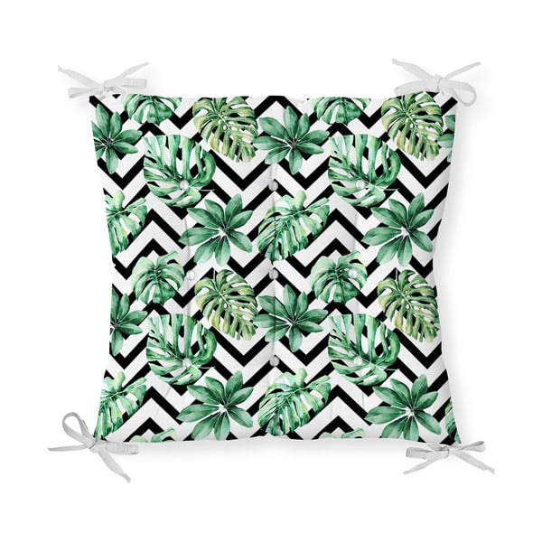 Sēdekļa spilvens ar kokvilnas maisījumu Minimalist Cushion Covers Palm Leaves, 40 x 40 cm