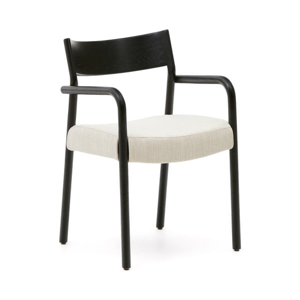 Melns/bēšs pusdienu krēsls Falconera – Kave Home