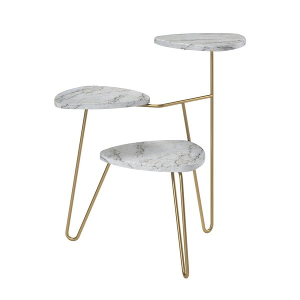 Augu stends baltā un zelta krāsā Novogratz Athena-image-2