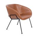 Brūns mākslīgās ādas krēsls Zuiver Feston