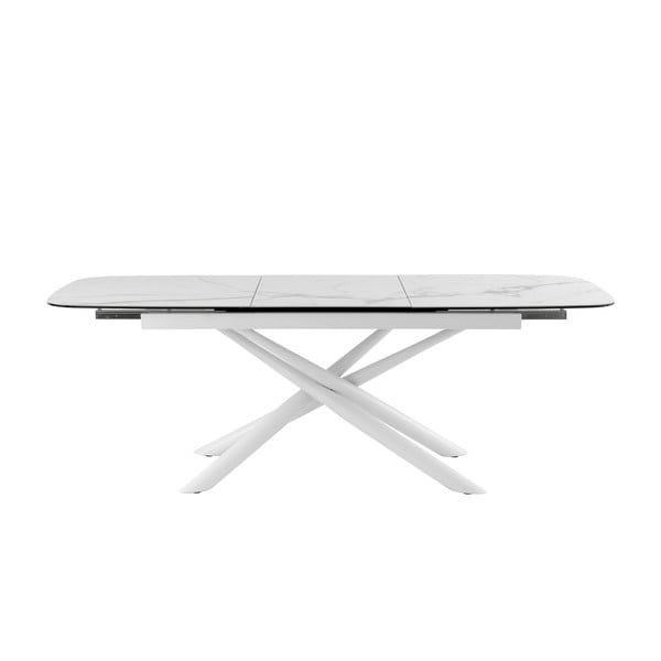 Pelēki balts izvelkamais ēdamgalds sømcasa Ness, 160 x 95 cm-image-2