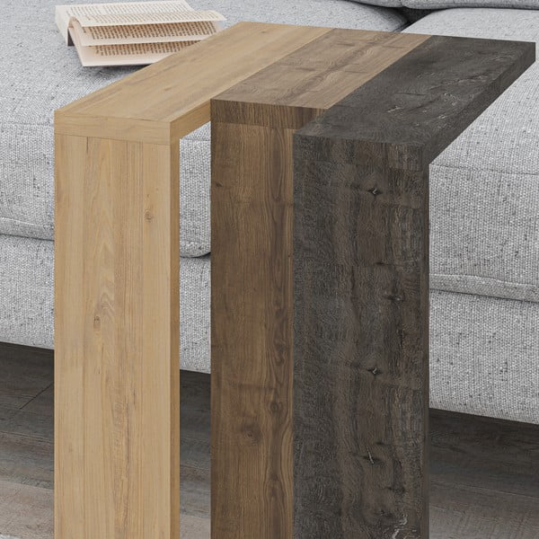 Sānu galdiņš ar ozolkoka imitāciju 40x30 cm Macha – Marckeric-image-1