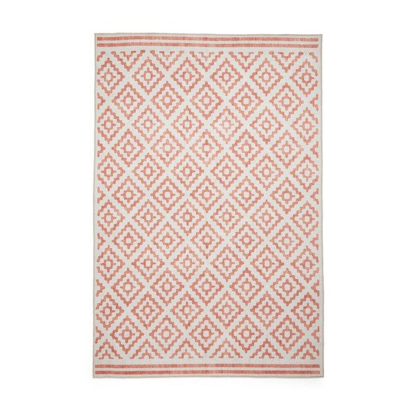 Oranžs mazgājams paklājs 152x230 cm Coral Orange – Think Rugs