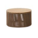 Apaļš dārza kafijas galdiņš ar akācijas koka galda virsmu ø 70 cm Dandara – Kave Home