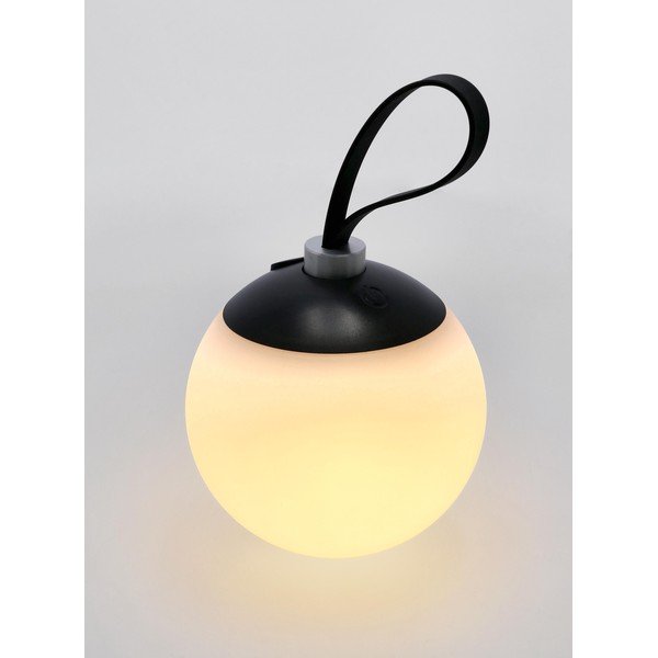 Melna LED stāvlampa ar regulējamu spilgtumu ar plastmasas abažūru (augstums 140 cm) Balmony – Bizzotto-image-2