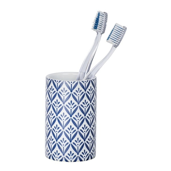 Zila keramikas krūze zobu birstēm Wenko Lorca-image-1
