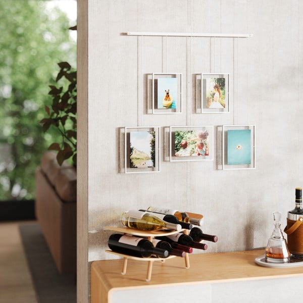 Balti metāla piekarināmi foto rāmji (5 gab.) 66x69 cm Exhibit – Umbra-image-2