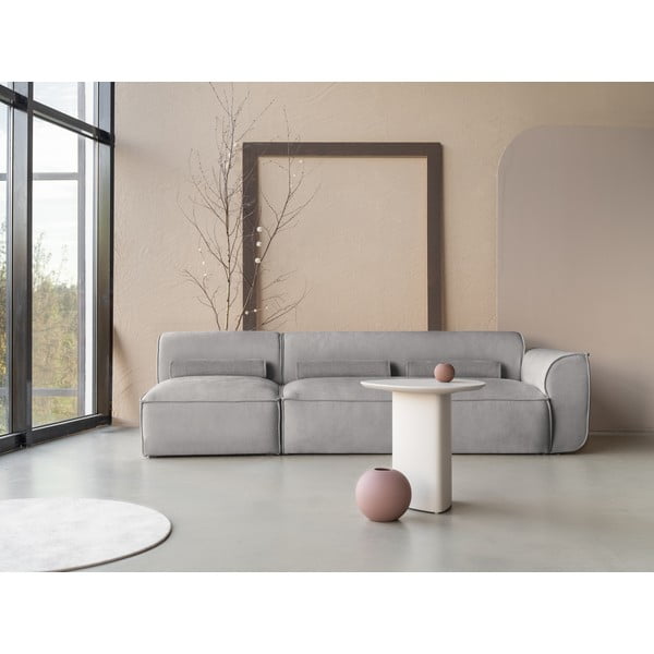 Gaiši pelēks modulārais zvilnis (ar labo stūri) Flex Felix – Miuform-image-1