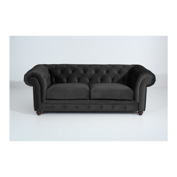 Tumši pelēks Max Winzer Orleans Velvet dīvāns, 216 cm