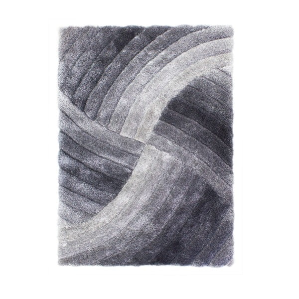 Pelēks paklājs Flair Rugs Furrow, 80 x 150 cm