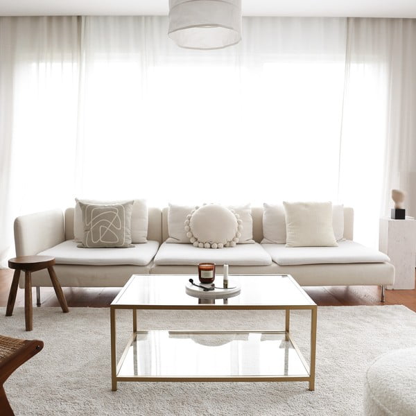 Kafijas galdiņš zelta krāsā 60x90 cm Astro – Neostill-image-4