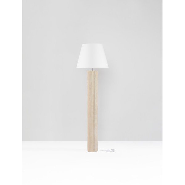 Balta/krēmkrāsas akmens stāvlampa (augstums 150 cm) Bacoo – Nova Luce-image-3