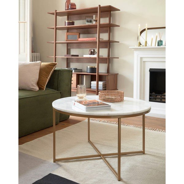 Sānu galdiņš Kave Home Shefield, ø 80 cm-image-1