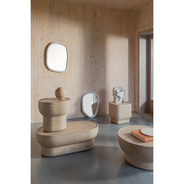 Dabīga toņa žurnālgaldiņš ar akmens imitāciju 50x100 cm Noble – Zuiver-image-1