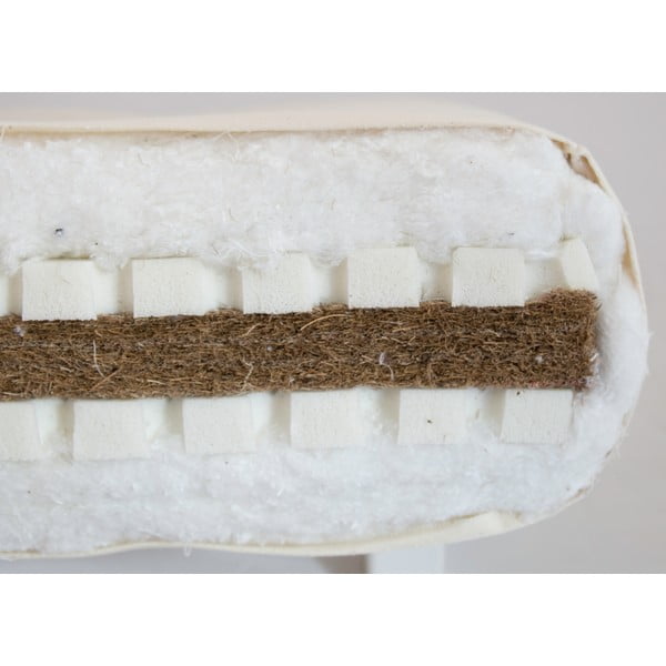 Balts mīksts futona matracis 80x200 cm Sandwich - Karup Design-image-1