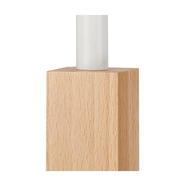 Balta/brūna galda lampa (augstums 39 cm) Orazio – LAMKUR-image-3