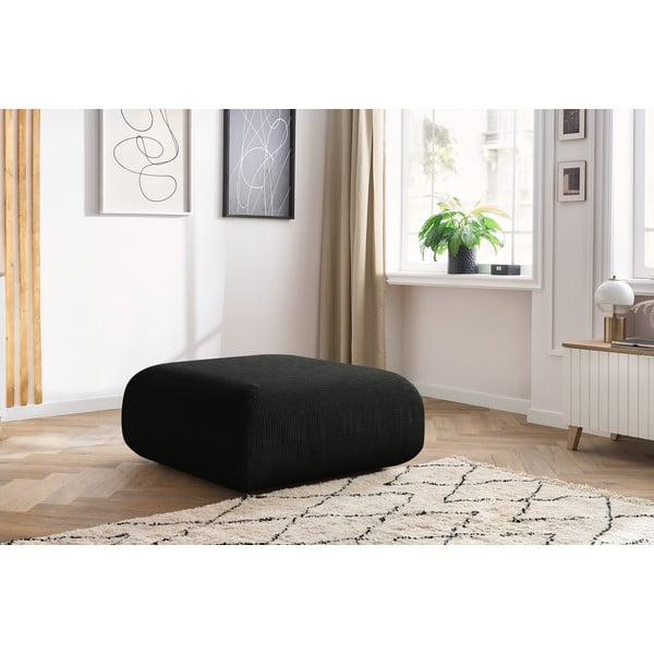 Tumši pelēks velveta kāju soliņš Lecomte – Bobochic Paris-image-1