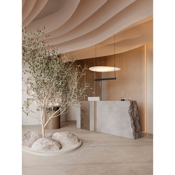 Balta/matēti melna alumīnija LED piekaramā lampa ar regulējamu spilgtumu ø 60 cm Diona – Nova Luce-image-1