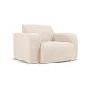 Bēšs atpūtas krēsls no buklē auduma Molino – Micadoni Home