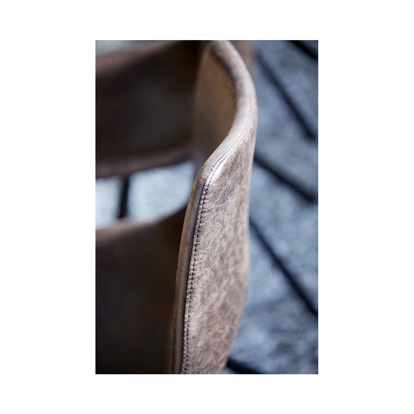 Gaiši brūns pusdienu krēsls ar melnu pamatni Canett Coronas-image-4