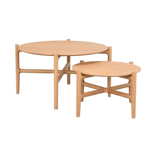 Dabīgā ozola glabāšanas galds ø 80 cm Holton - Rowico-image-3