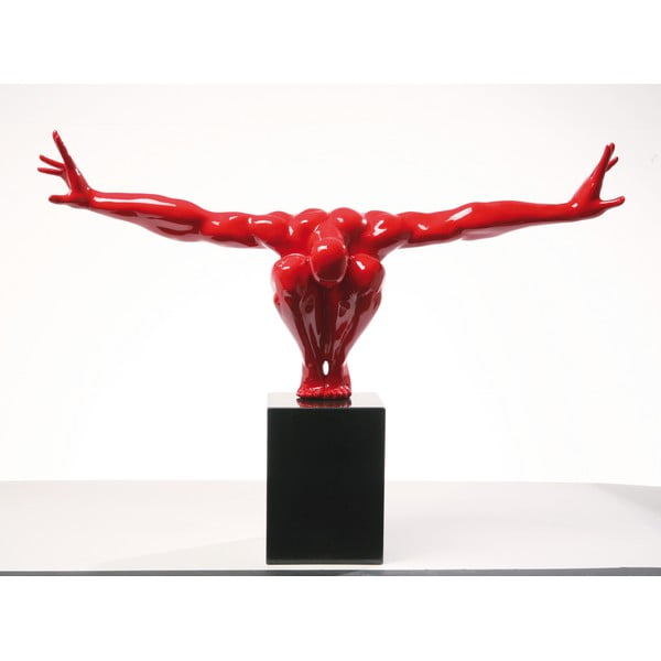 Sarkana dekoratīva statuete Kare Design Athlete, 75 x 52 cm-image-3