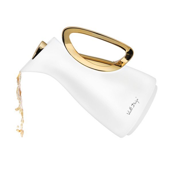 Balts/zelta krāsas termoss 1 l Alessia – Vialli Design-image-3