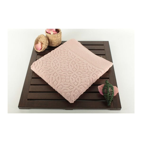 Gaiši rozā vannas paklājs Vannas, 50 x 70 cm
