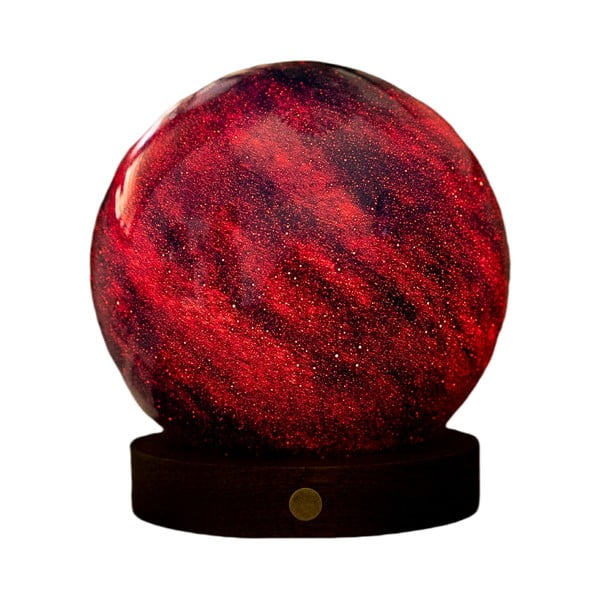 Tumša dabīga toņa gaismas dekors ar USB ø 12 cm Galaxy Breeze – Gingko