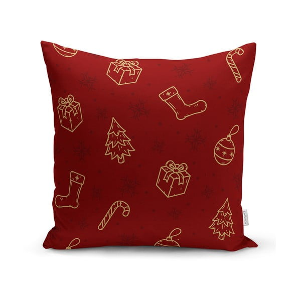 Spilvendrāna ar Ziemassvētku motīvu 43x43 cm – Mila Home