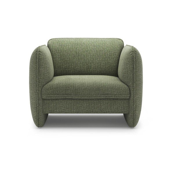 Zaļš atpūtas krēsls no šenila auduma Georgia – Micadoni -image-2