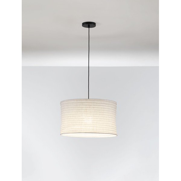 Balta lina piekaramā lampa ø 50 cm Linnet – Nova Luce-image-2