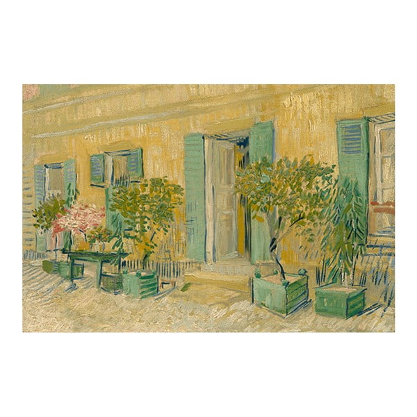 Vinsenta van Goga glezna - Restorāna eksterjers Asnjerā, 90x60 cm
