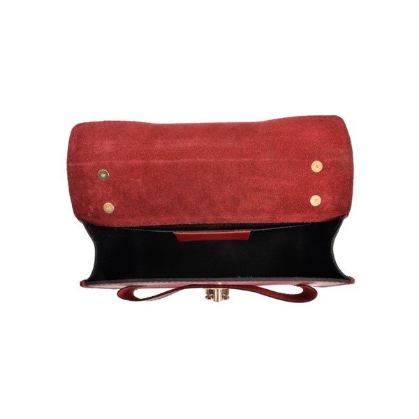 Sarkana ādas rokassomiņa Roberta M Ferra Rosso-image-2