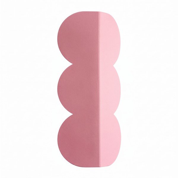 Rozā alumīnija sienas lampa BISCUIT – Thoro
