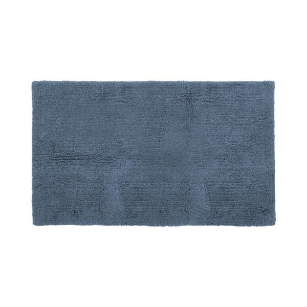 Zils kokvilnas vannasistabas paklājs Tiseco Home Studio Luca, 60 x 100 cm