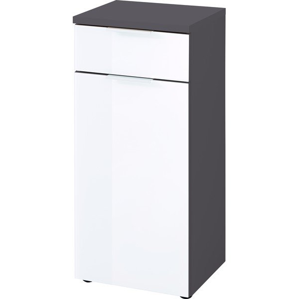 Balts ar pelēku skapis Germania Pescara, augstums 86 cm-image-1