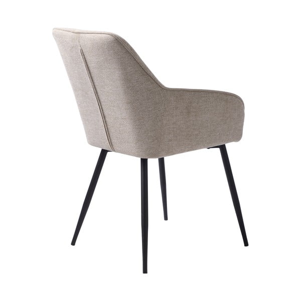 Bēšs polsterēts ēdamistabas krēsls ar roku balstiem Nolan – Unique Furniture-image-3