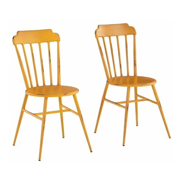 2 dzelteno dižskābarža krēslu komplekts Støraa Toledo