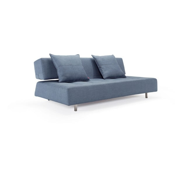 Blue Innovation Long Horn Sofa Bed Soft Indigo