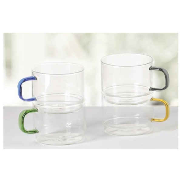 Stikla krūzes (4 gab.) 350 ml Bridge – Brandani-image-3