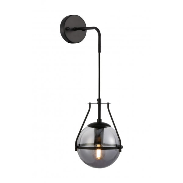 Melna sienas lampa ø 16 cm Drop – GTV