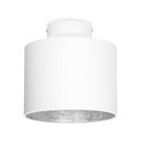 Balta griestu lampa ar sudraba detaļām Sotto Luce MIKA XS, ø 20 cm