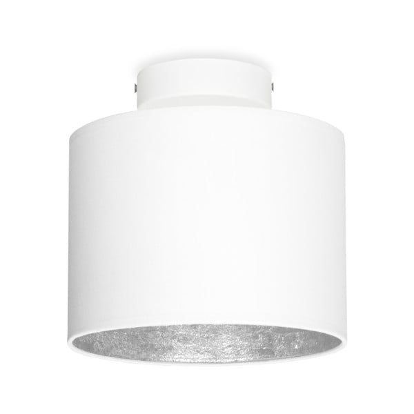 Balta griestu lampa ar sudraba detaļām Sotto Luce MIKA XS, ø 20 cm