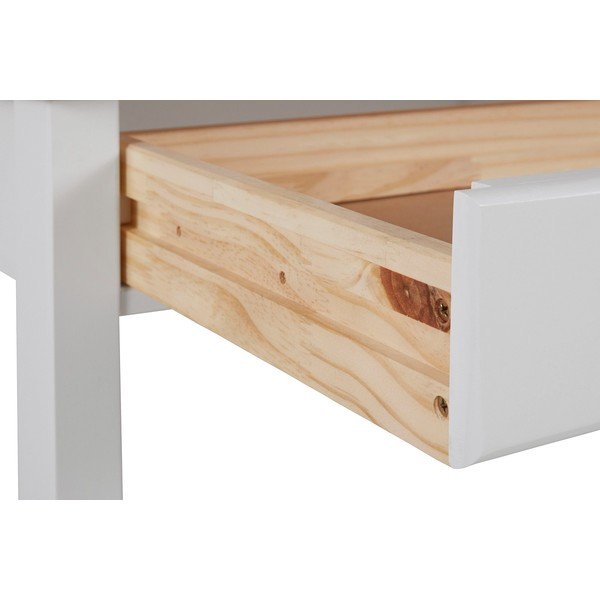 Balti brūns rakstāmgalds no priedes koka Støraa Gava, garums 100 cm-image-3