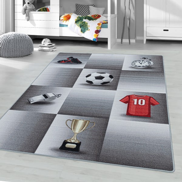 Pelēks bērnu paklājs 100x150 cm Play – Ayyildiz Carpets-image-1