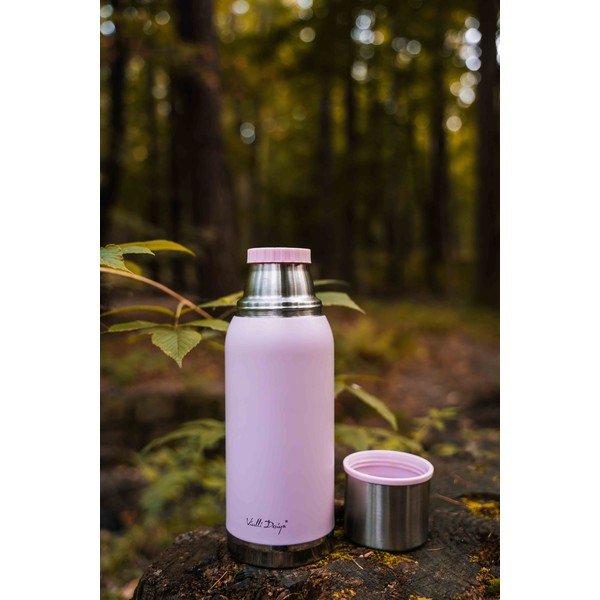 Rozā ceļojumu termo krūze Vialli Design Fuori, 1 l-image-4