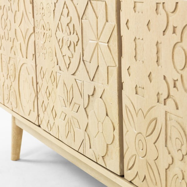 Kumode no mango un akācijas koka Kave Home Sakoi, 162 x 75 cm-image-1