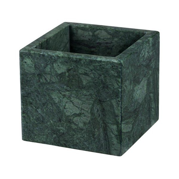 Tumši zaļš marmora vannas istabas organizators vates plāksnītēm Marble – Mette Ditmer Denmark