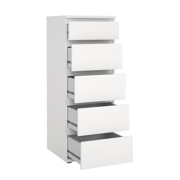 Balta augsta kumode 40x107 cm Nova – Tvilum-image-3